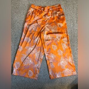 Joie satin wide leg capri